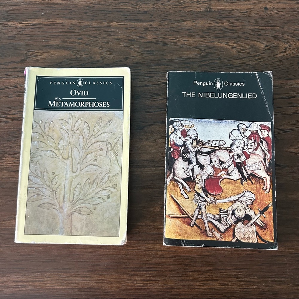 Penguin Classics: The Nibelungenlied translated by AT Hatto and Ovid Metamorphes